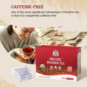52USA Rooibos Tea organic USDA label signals sustainable farming and purity.