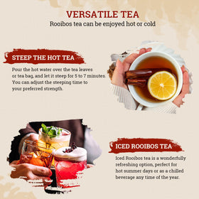 52USA Rooibos Tea organic vanilla caramel notes enrich daily tea moments.