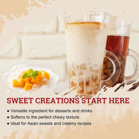 52USA sago pearls topping ice cream and yogurt creations