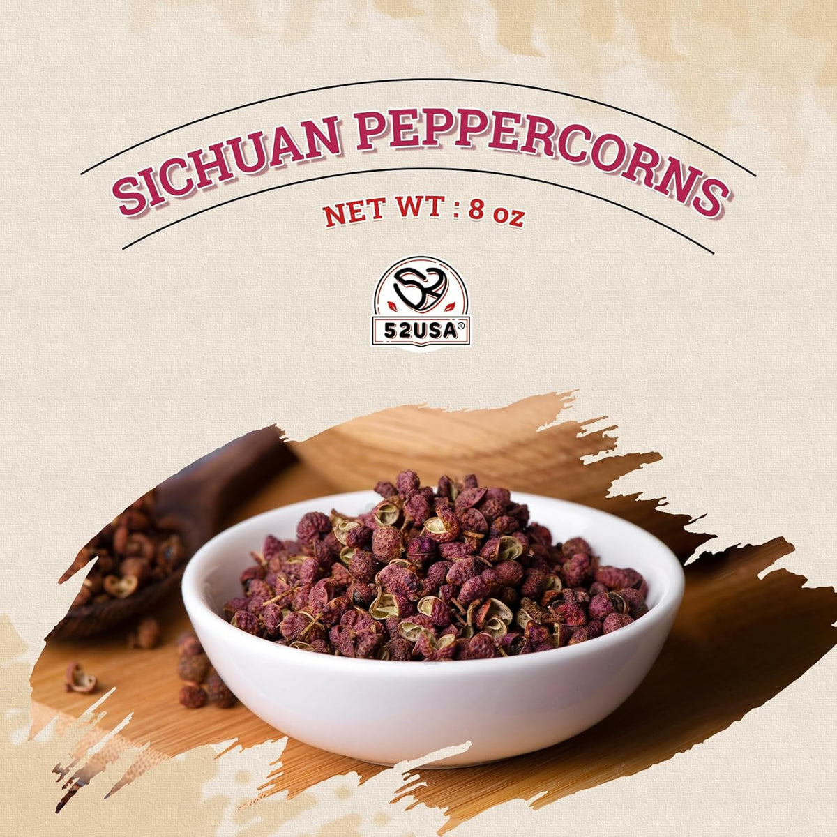 52USA Sichuan peppercorns Mapo Tofu pairing – enhances numbing heat and aroma.