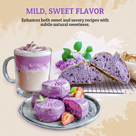 52USA Smoothie with ube powder for vibrant purple beverage