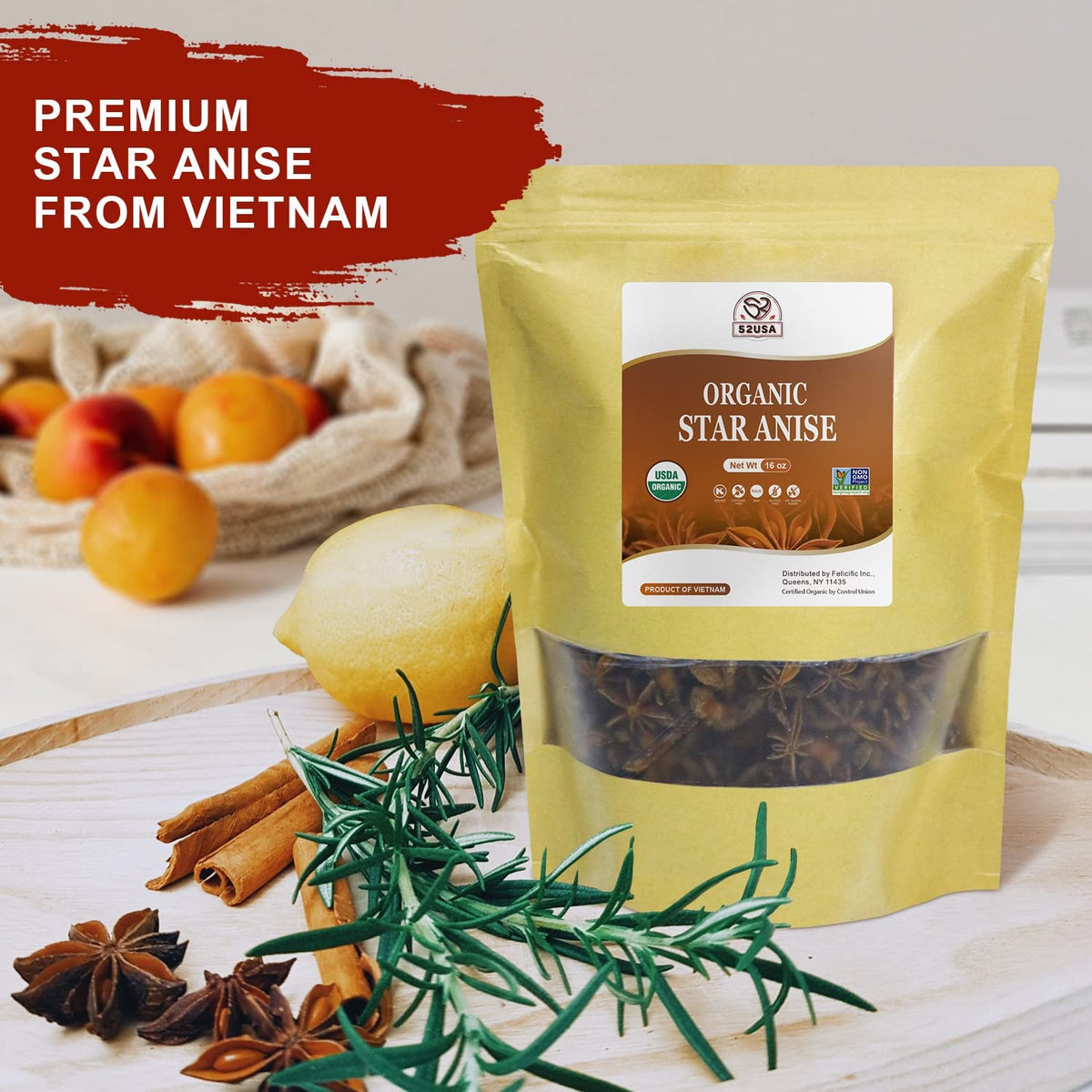 52USA Star Anise in tea and chai preparations for aroma