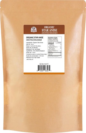52USA Star Anise in a simmering pot releasing warm fragrance