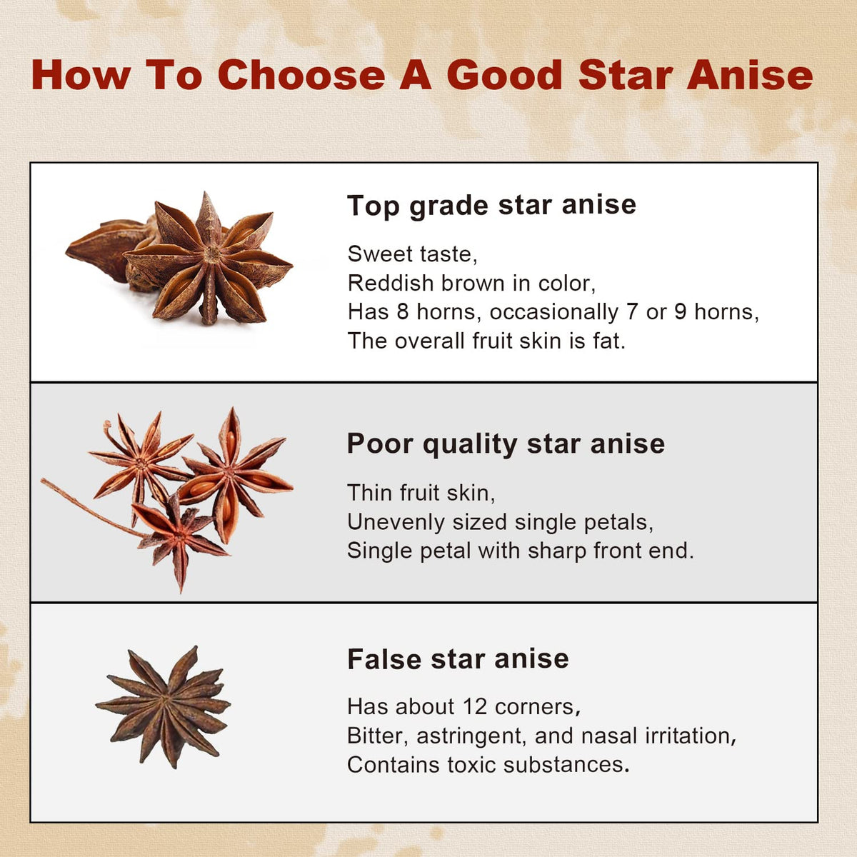 52USA Star Anise spice jar scene for easy measuring.