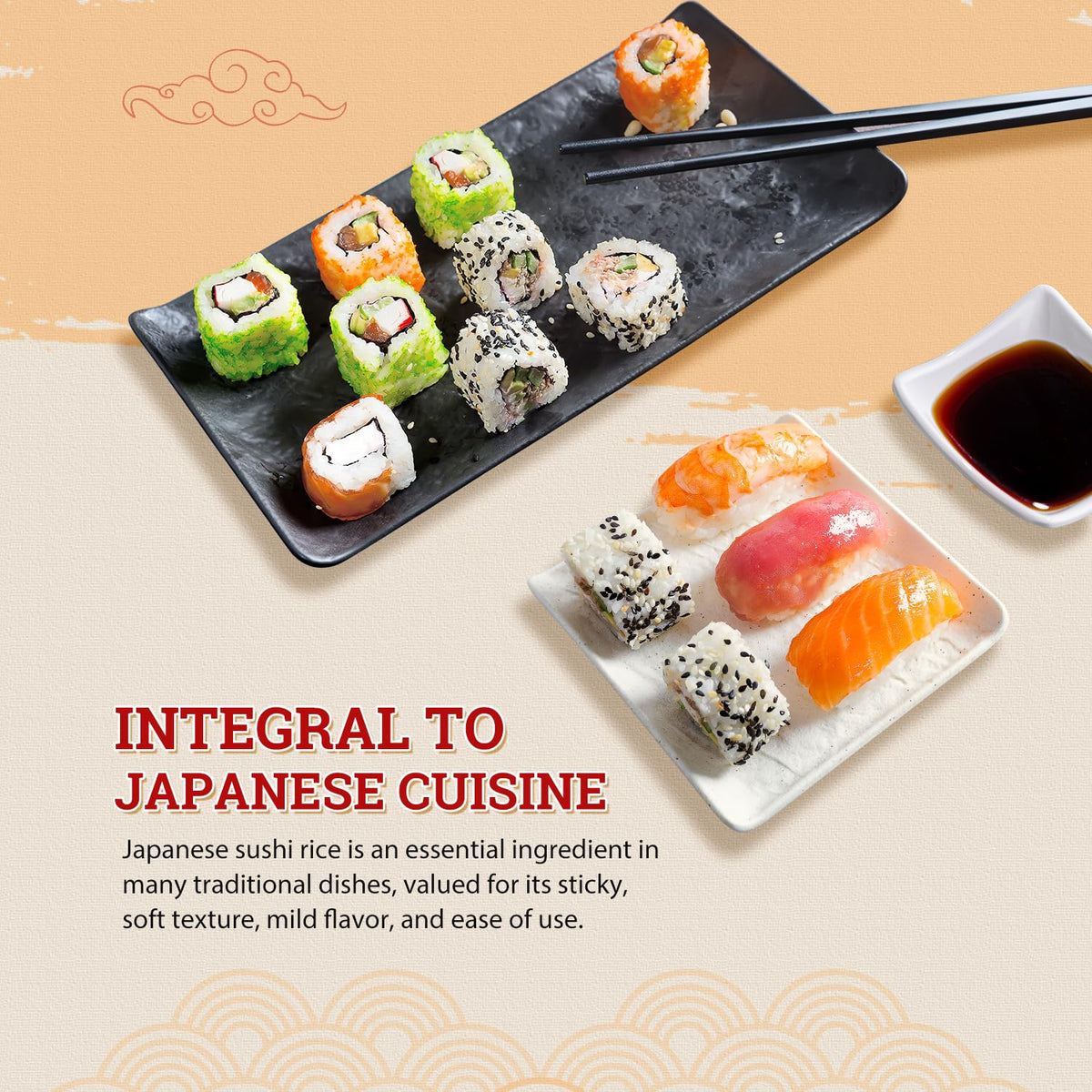 52USA sushi rice kitchen use versatile for bowls and sides