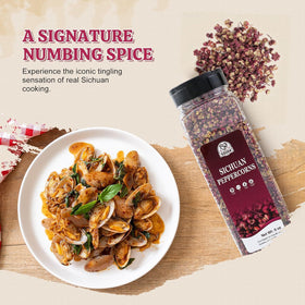 52USA Szechuan peppercorns ground powder perfect for dumpling seasoning.