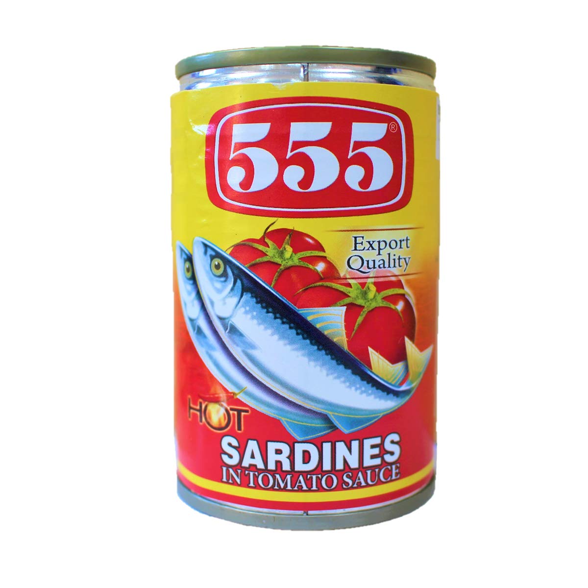 555 Sardines six-pack cans, pantry-ready and convenient for meals.