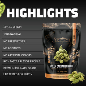 5Senses Malabar region cardamom adds authentic Indian spice profile.