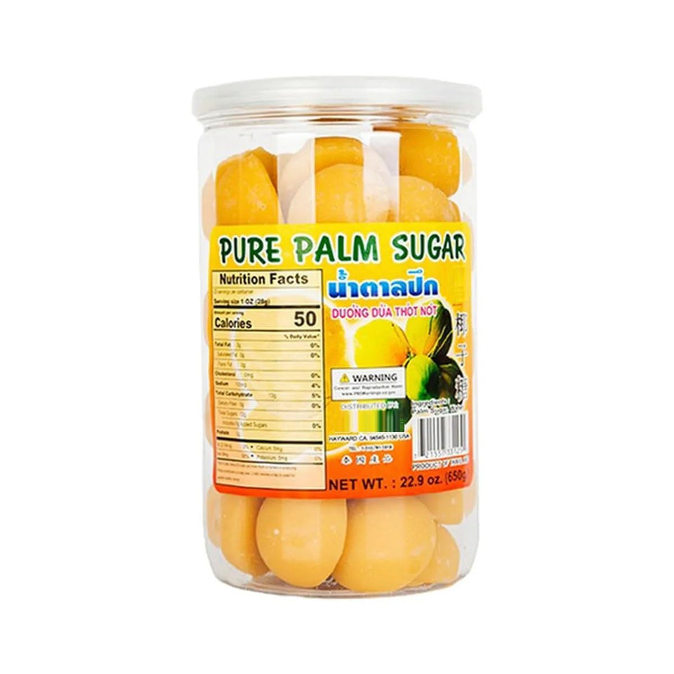 79C's Farm palm sugar Thai jar shows amber color ideal for desserts.