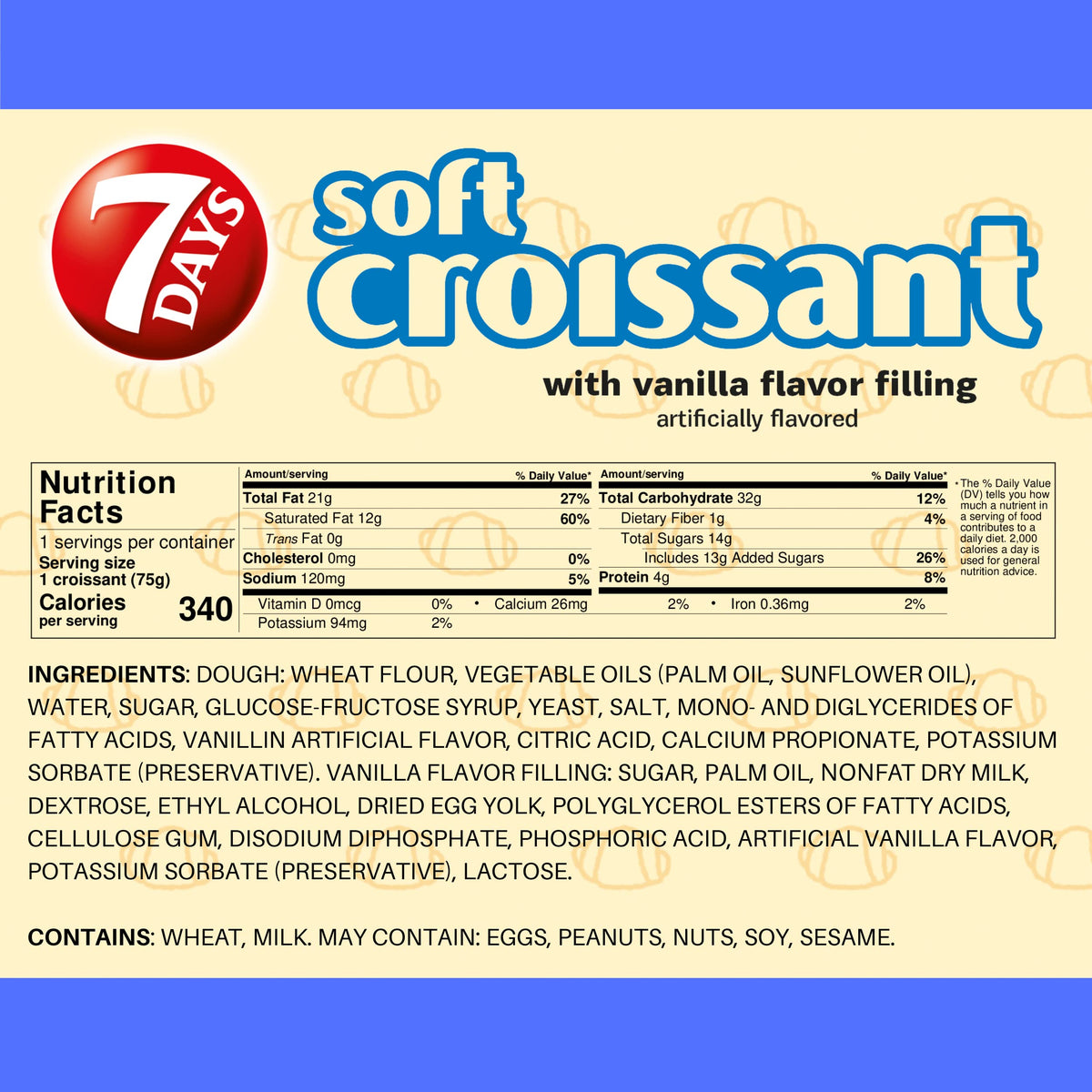 7 Days croissants with coffee – ideal breakfast pairing for busy mornings.