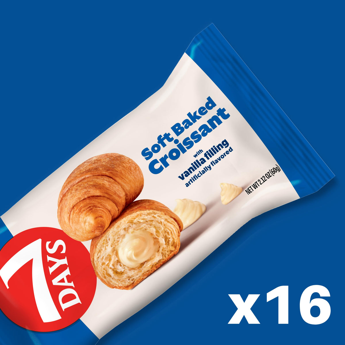 7Days Croissants individually wrapped for grab-and-go snacks at work or school