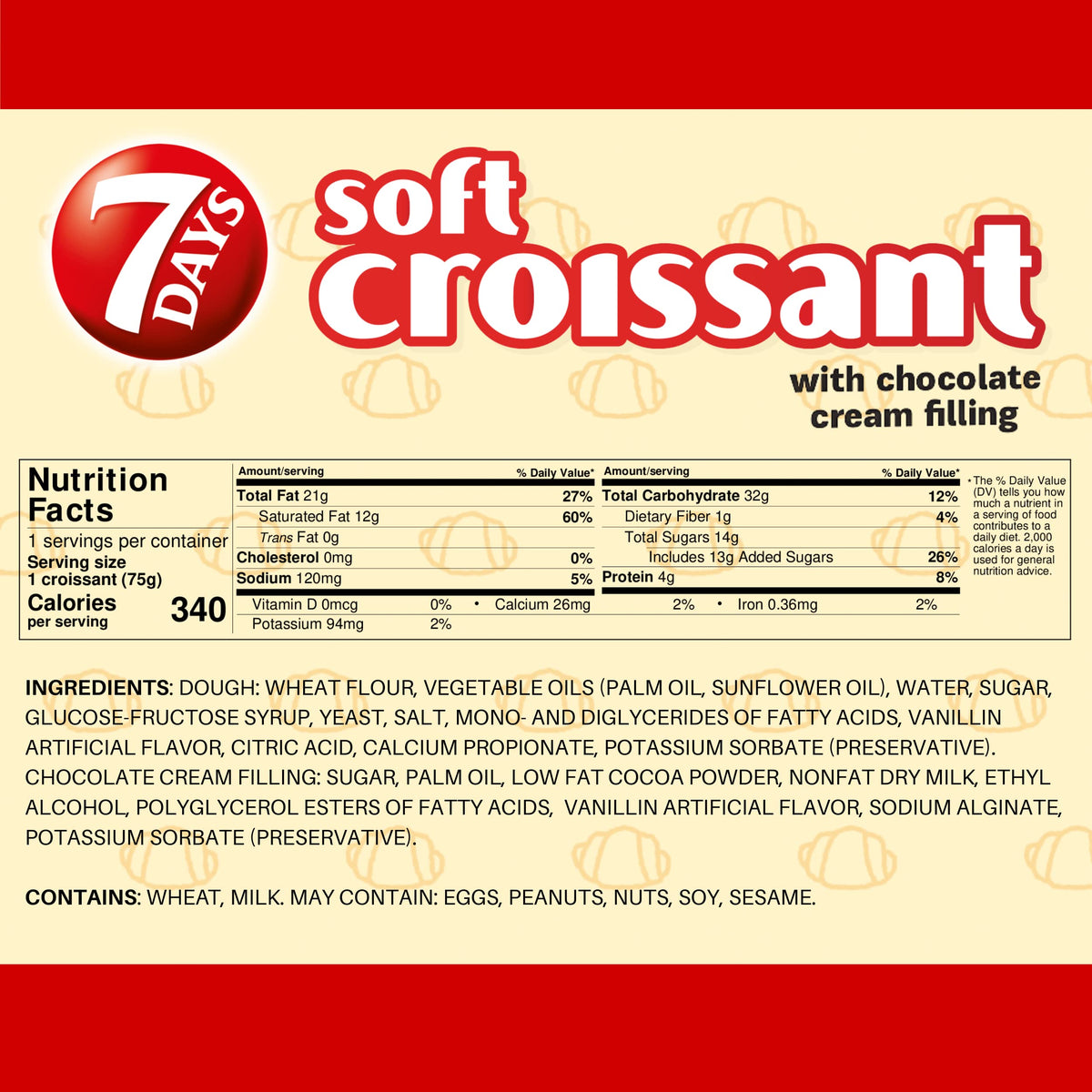 7 Days croissant individually wrapped – grab-and-go snack with minimal cleanup.