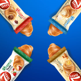 7 Days Soft Croissant Variety Pack strawberry vanilla – fruity twist for snacking.