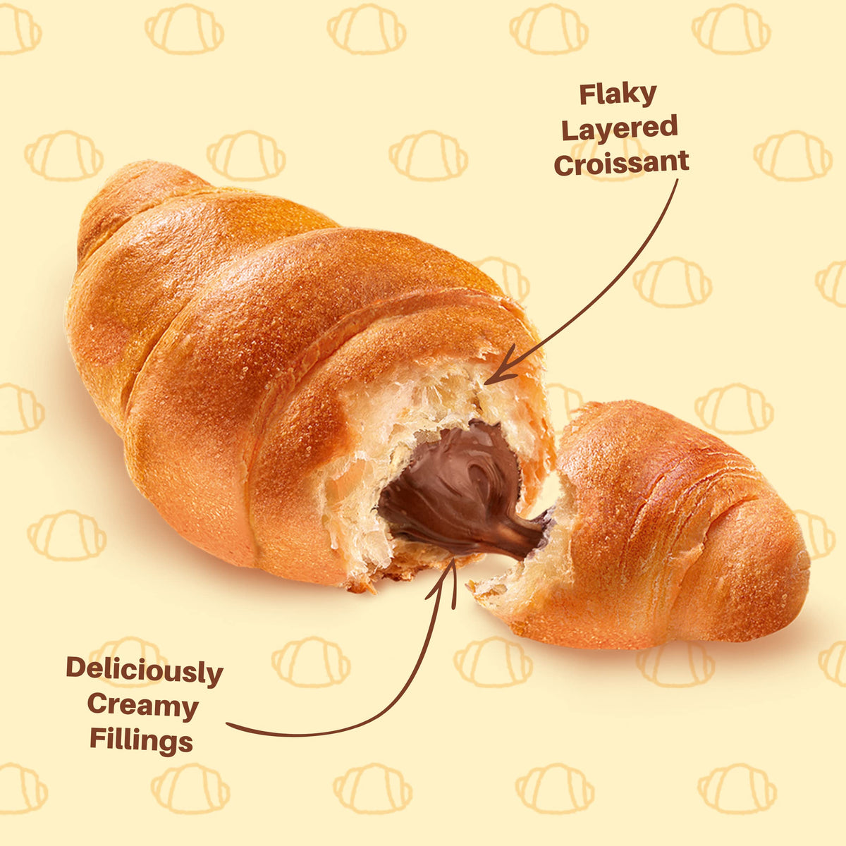 Strawberry vanilla croissant by 7 Days for a fruity snack