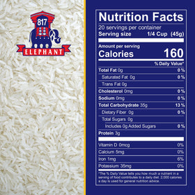 Steaming 817 Elephant Jasmine Rice releases fragrant aroma for quick meals