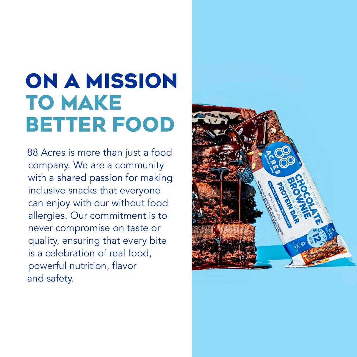 88 Acres gluten-free and nut-free vegan bars safe for school lunches.