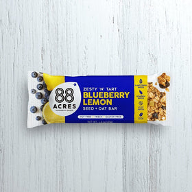 Backpack-ready snack: 88 Acres Blueberry Lemon Bar on the go
