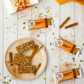 88 Acres Cinnamon Maple bars allergen-free option.