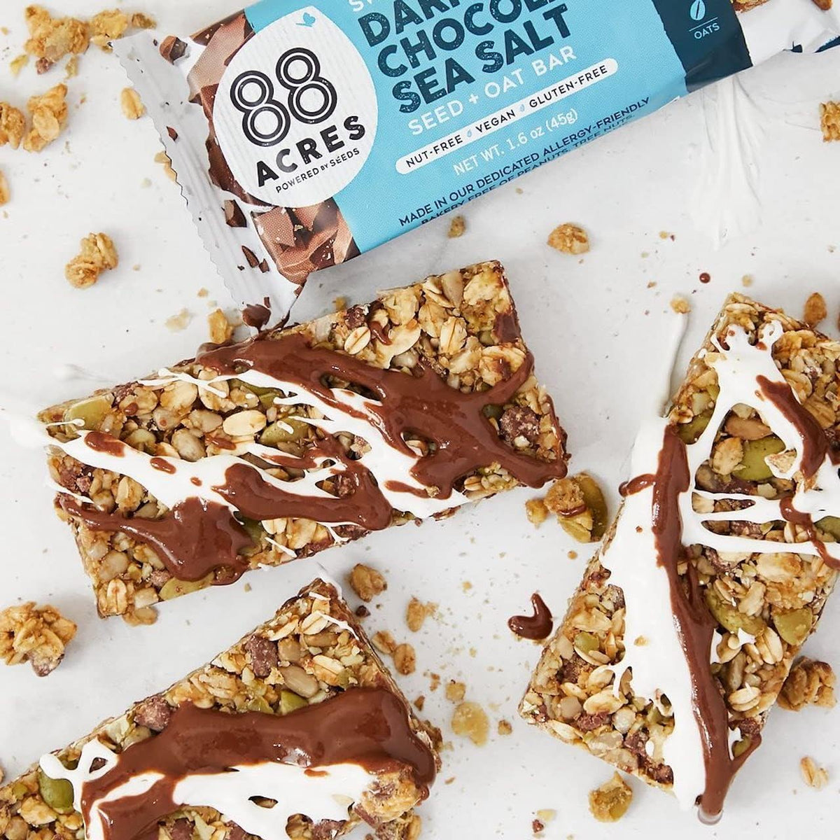 88 Acres Granola Bar vegan option in gym bag, plant-based energy.