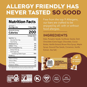 88 Acres granola bars seed blend close-up with sunflower and pumpkin seeds for plant-powered energy