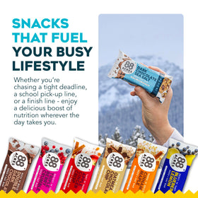 88 Acres Triple Berry Crumble granola bar with fruity depth and crunch.