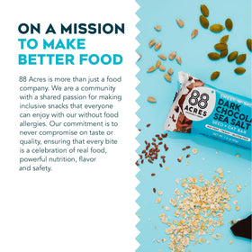 88 Acres individually wrapped granola bar for easy lunchbox or bag.