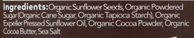 88 Acres Organic Ingredients label close-up emphasizes simple, wholesome components