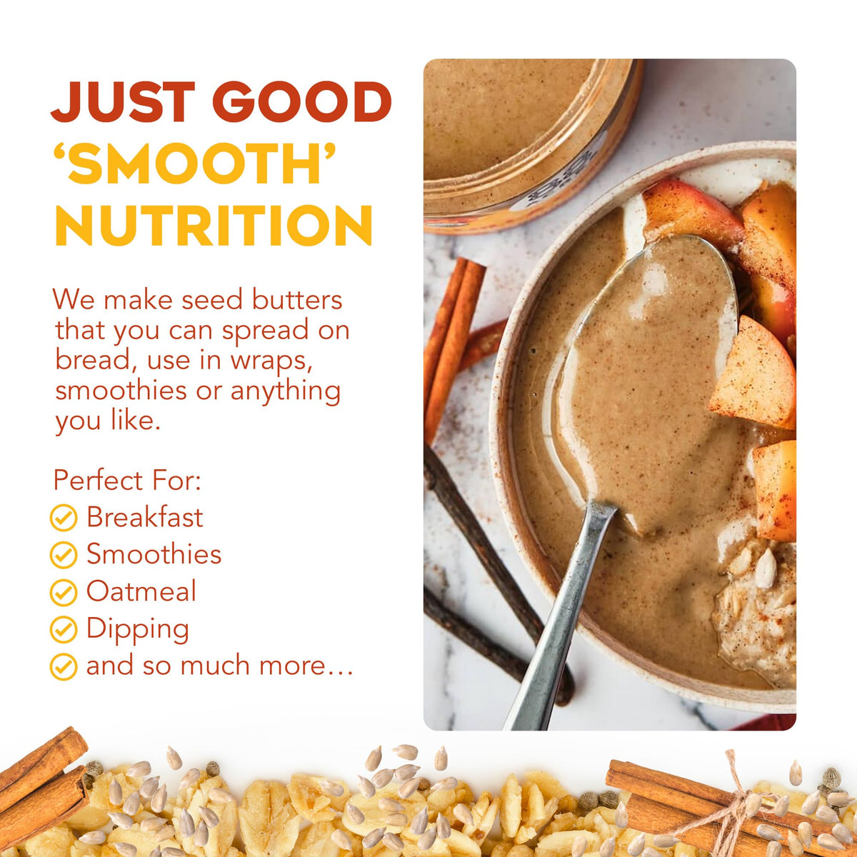 88 Acres sunflower butter packaging shows resealable jar for fresh, pantry-ready storage