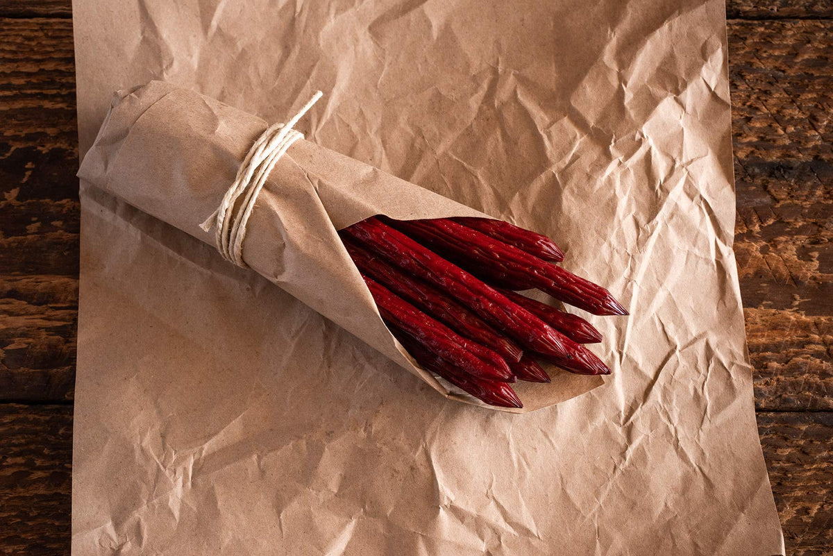 Packaging of Tillamook Country Smoker Original smoked sausages for on-the-go use