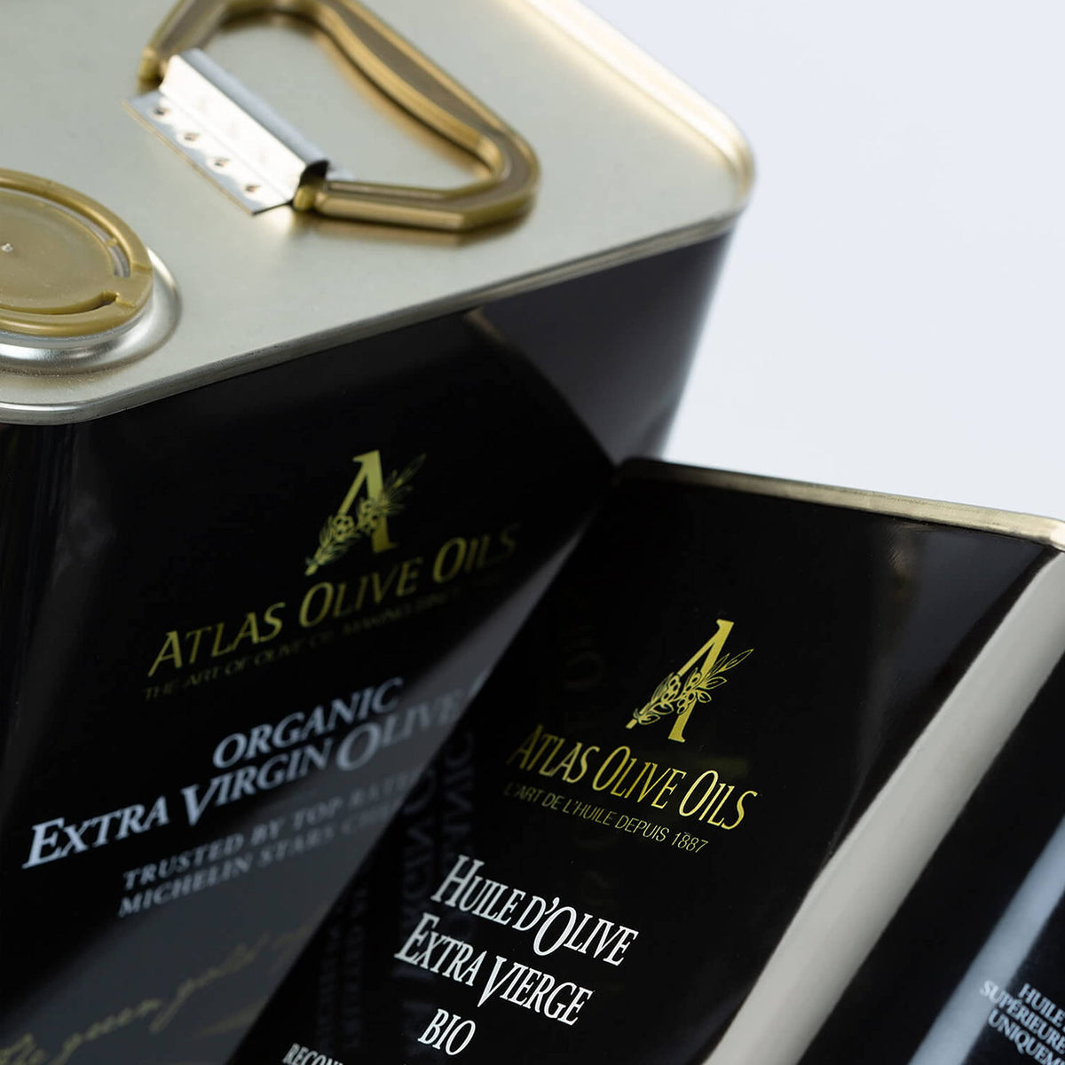 A ATLAS OLIVE OILS finished dish drizzled with rich EVOO aroma