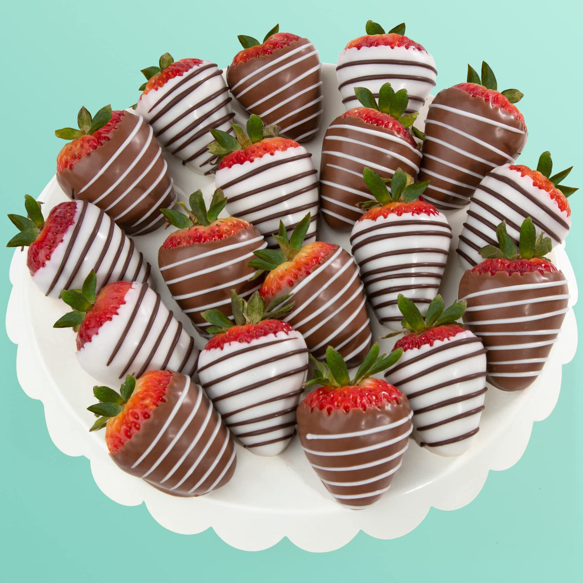 A Gift Inside Berry Bites cross-section dipped reveals creamy center and smooth chocolate finish.