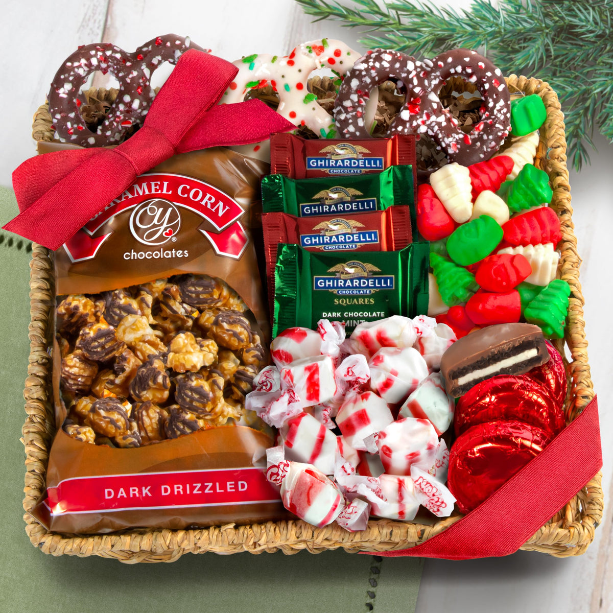 A Gift Inside caramel corn drenched in chocolate makes a crave worthy gift.