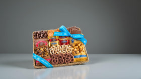 A Gift Inside chocolate and snack assortment close-up highlighting premium chocolate