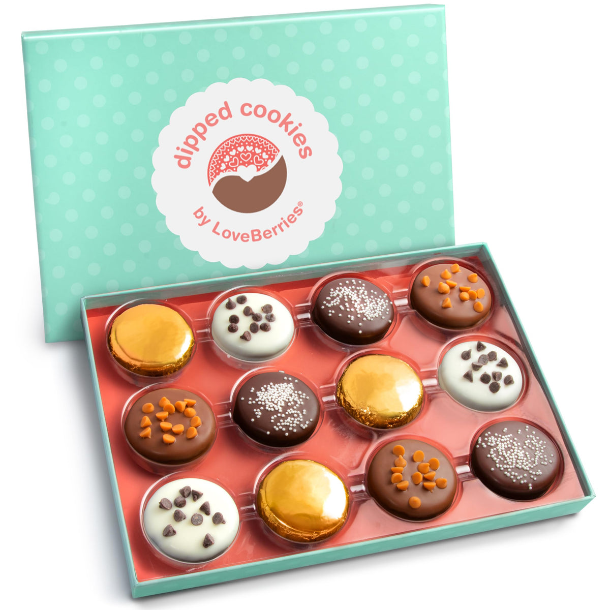 A Gift Inside Deluxe Oreos milk-dipped cookies, perfect for sharing moments