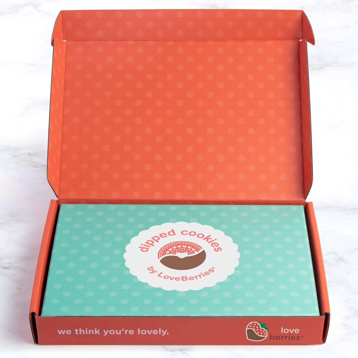 A Gift Inside twelve cookies box packaged for quality arrival