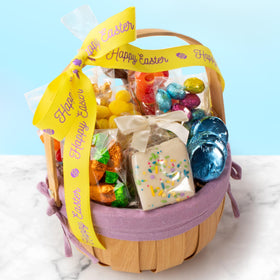 A Gift Inside Easter basket jumbo peanut butter cup as a bold sweet.