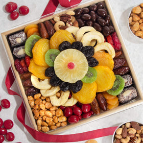 A Gift Inside coconut date nut rolls add tropical texture to the assortment