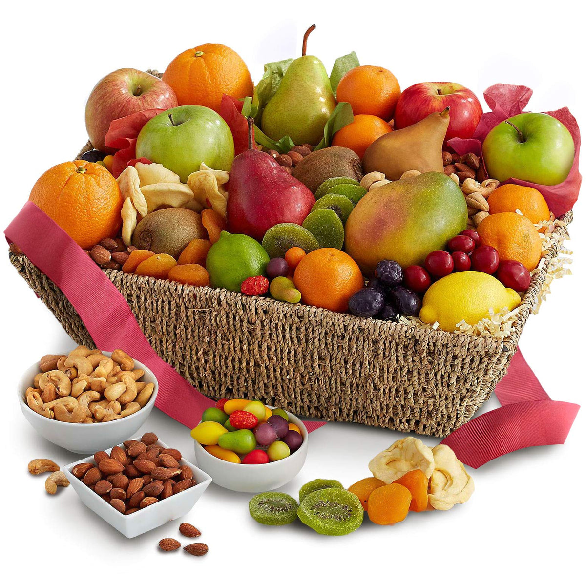 A Gift Inside fresh fruit basket with seasonal citrus and mango, ideal for bright, healthy gifts.