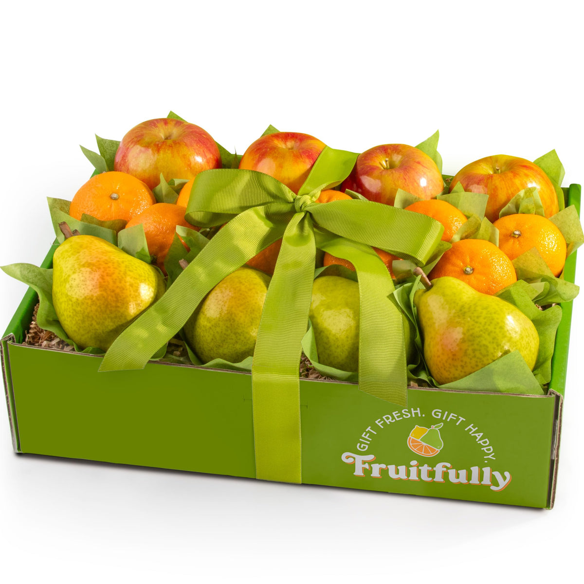 A Gift Inside Fruitfully Trio mandarins close-up for fresh, convenient snacking.