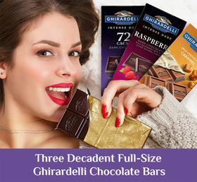 A Gift Inside Ghirardelli pretzels and graham crackers pairing for a crunchy treat.