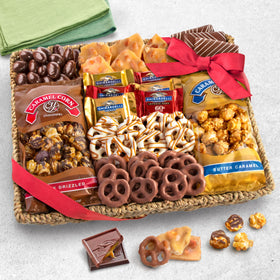 Ghirardelli squares assortment included for premium chocolate moments.
