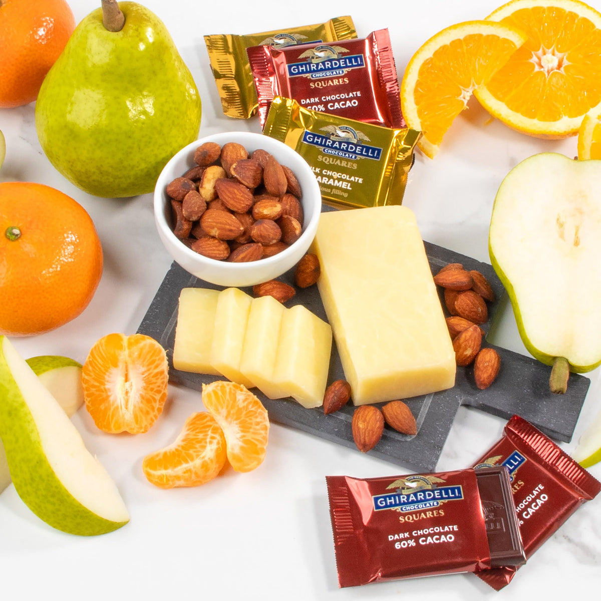 A Gift Inside Green Label Gouda with roasted almonds, perfect for entertaining