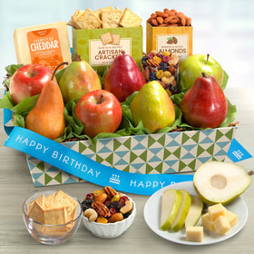 A Gift Inside Green Label Gouda cheese, a creamy pairing for gourmet fruit moments.