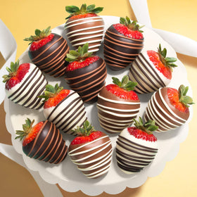 A Gift Inside hand dipped chocolate strawberries, crafted for indulgent snacking.