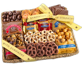 A Gift Inside sympathy basket in seagrass, a thoughtful keepsake for comforting moments.