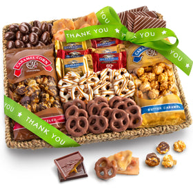 A Gift Inside thank you basket in seagrass, perfect for expressing appreciation.