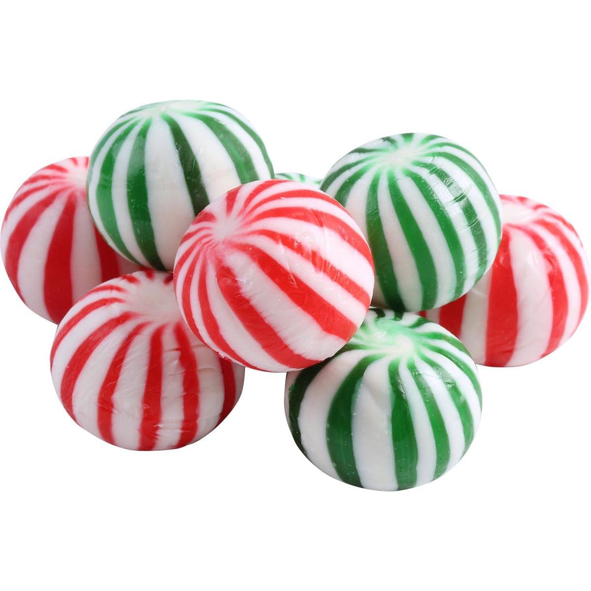 A Great Surprise Jumbo Mint Balls spearmint close-up emphasizing texture and crunch