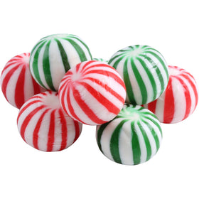 A Great Surprise Jumbo Mint Balls spearmint close-up emphasizing texture and crunch