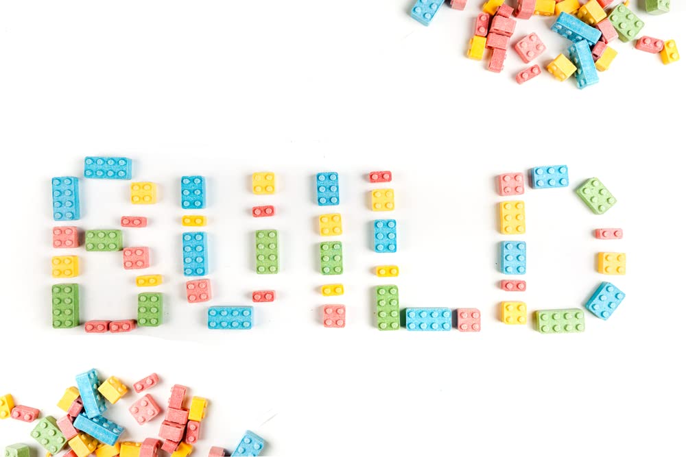 A Great Surprise buildable candies for decorating desserts and creative play.