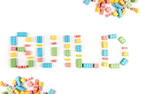 A Great Surprise buildable candies for decorating desserts and creative play.